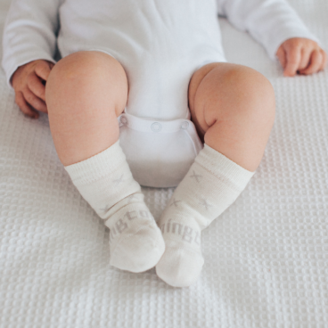 Merino Baby Socks | Crew Length | Lamington